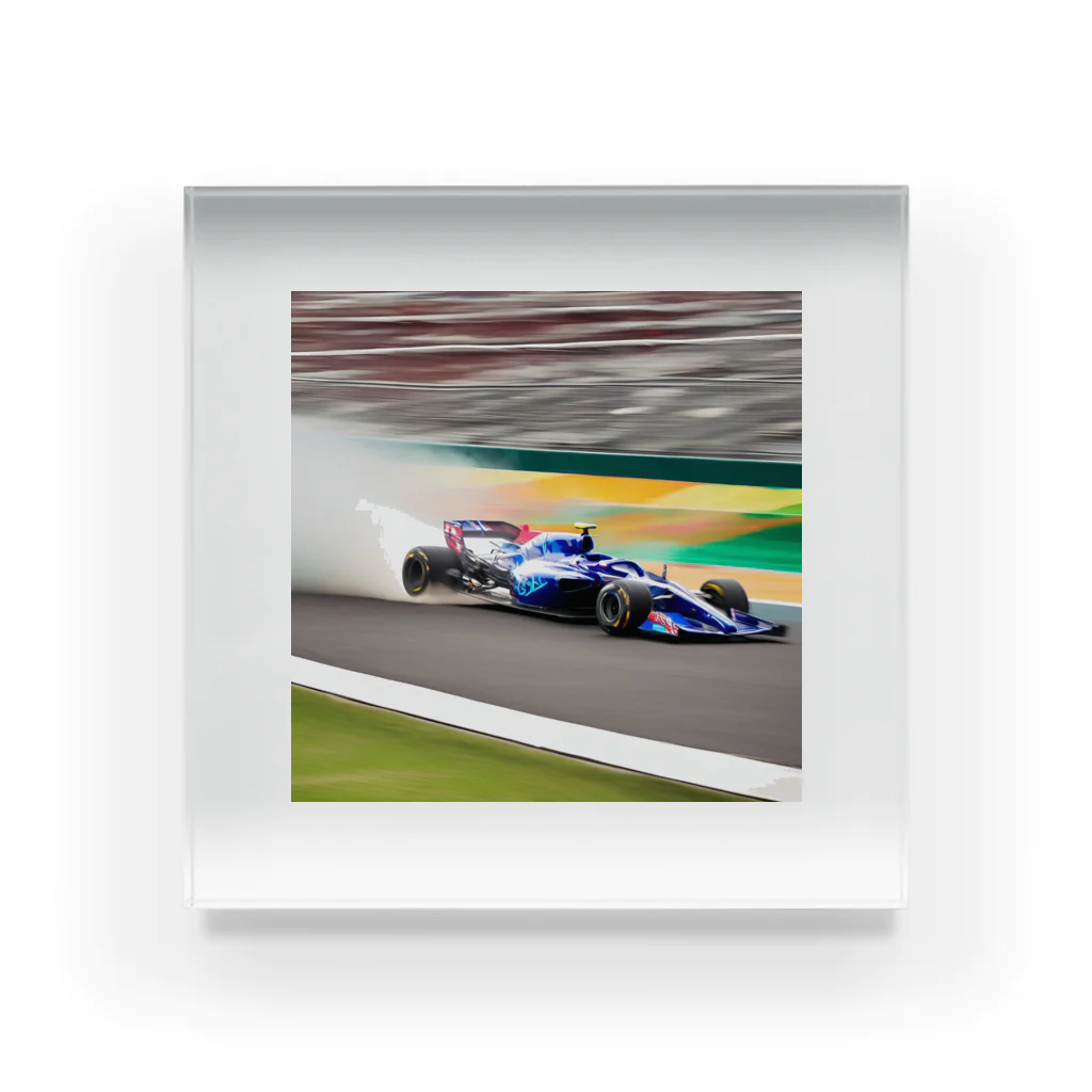 the blue seasonのスピードの彩り - F1レーシング Acrylic Block