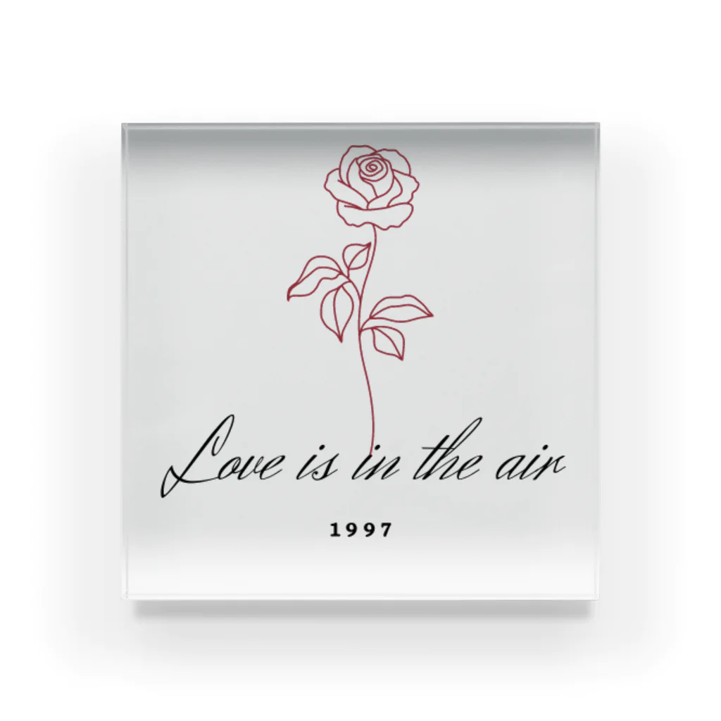 りなりのLove is in the air（バラ） Acrylic Block