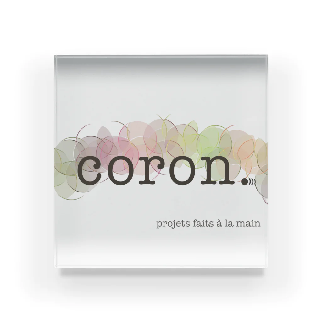 coron.のcoron.ショップブランドマーク Acrylic Block