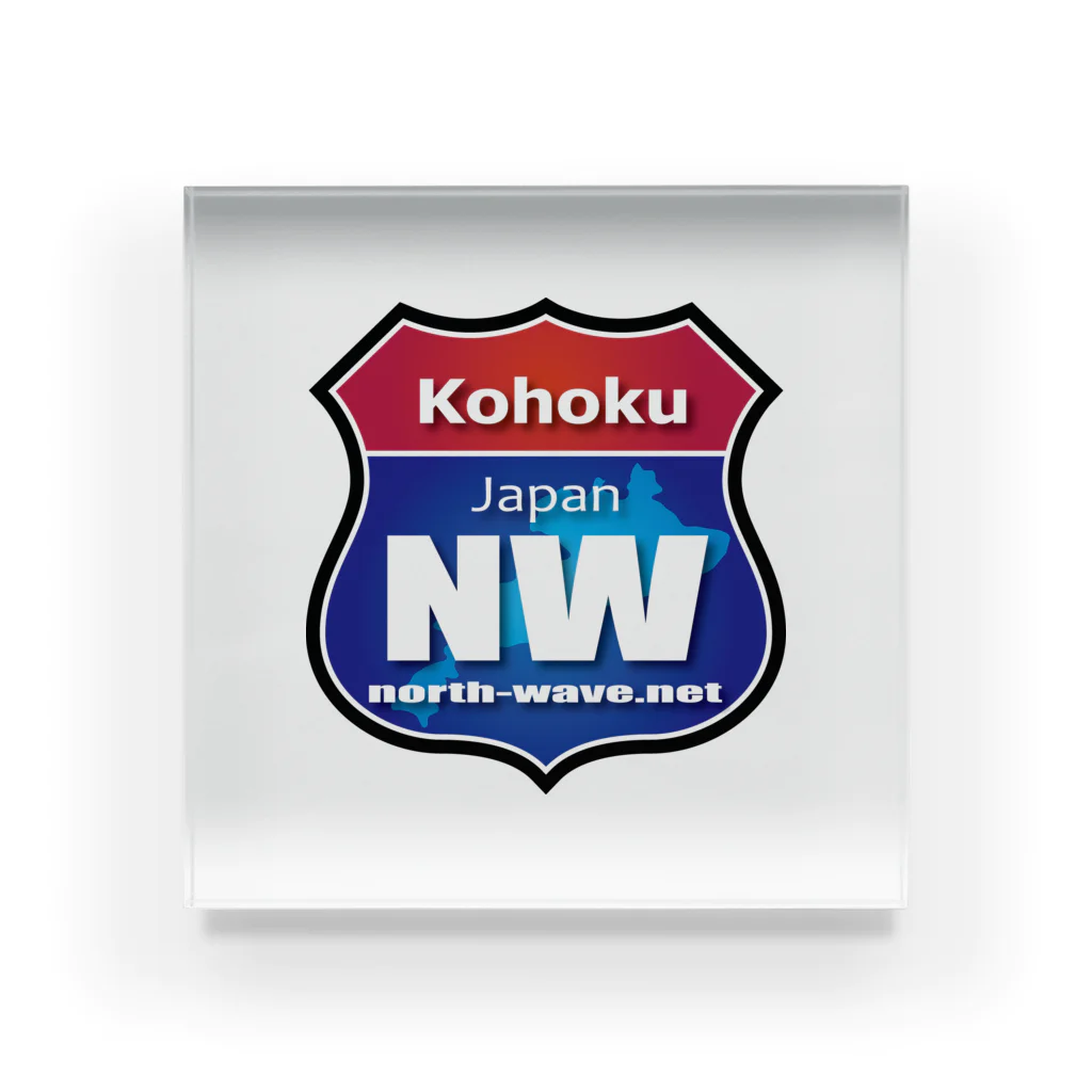 North Wave オリジナルグッズのNWロードサイン Acrylic Block