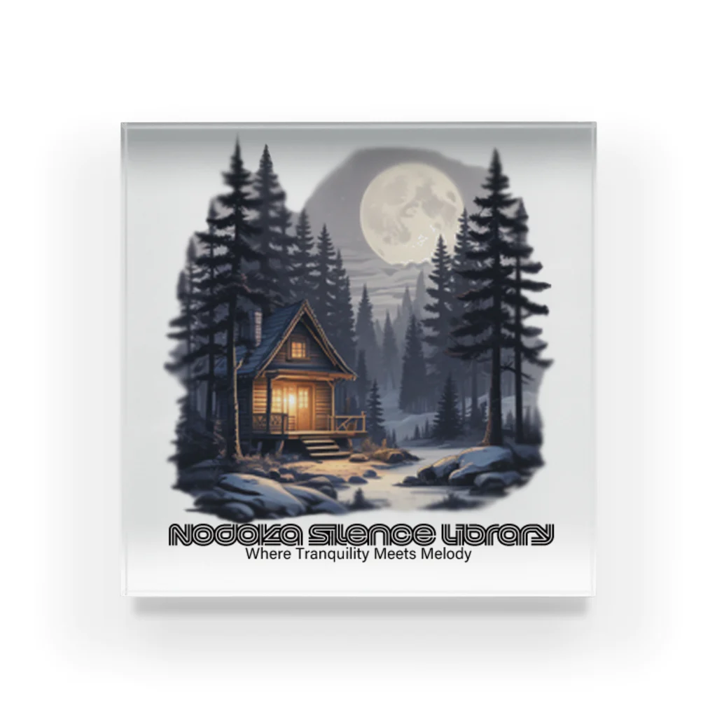 Nodoka Silence Library - WEB SHOPのSnow Cottage Acrylic Block