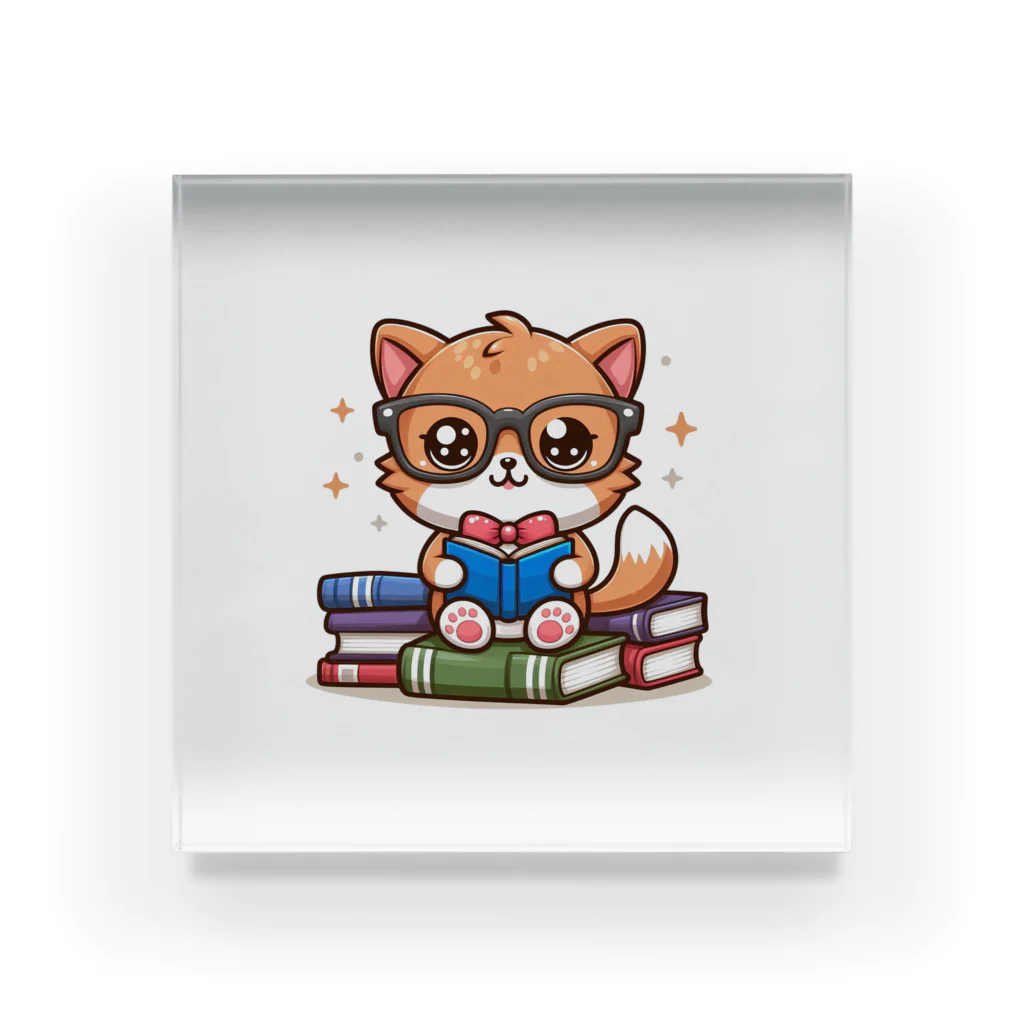 hikotakuの勉強猫 Acrylic Block