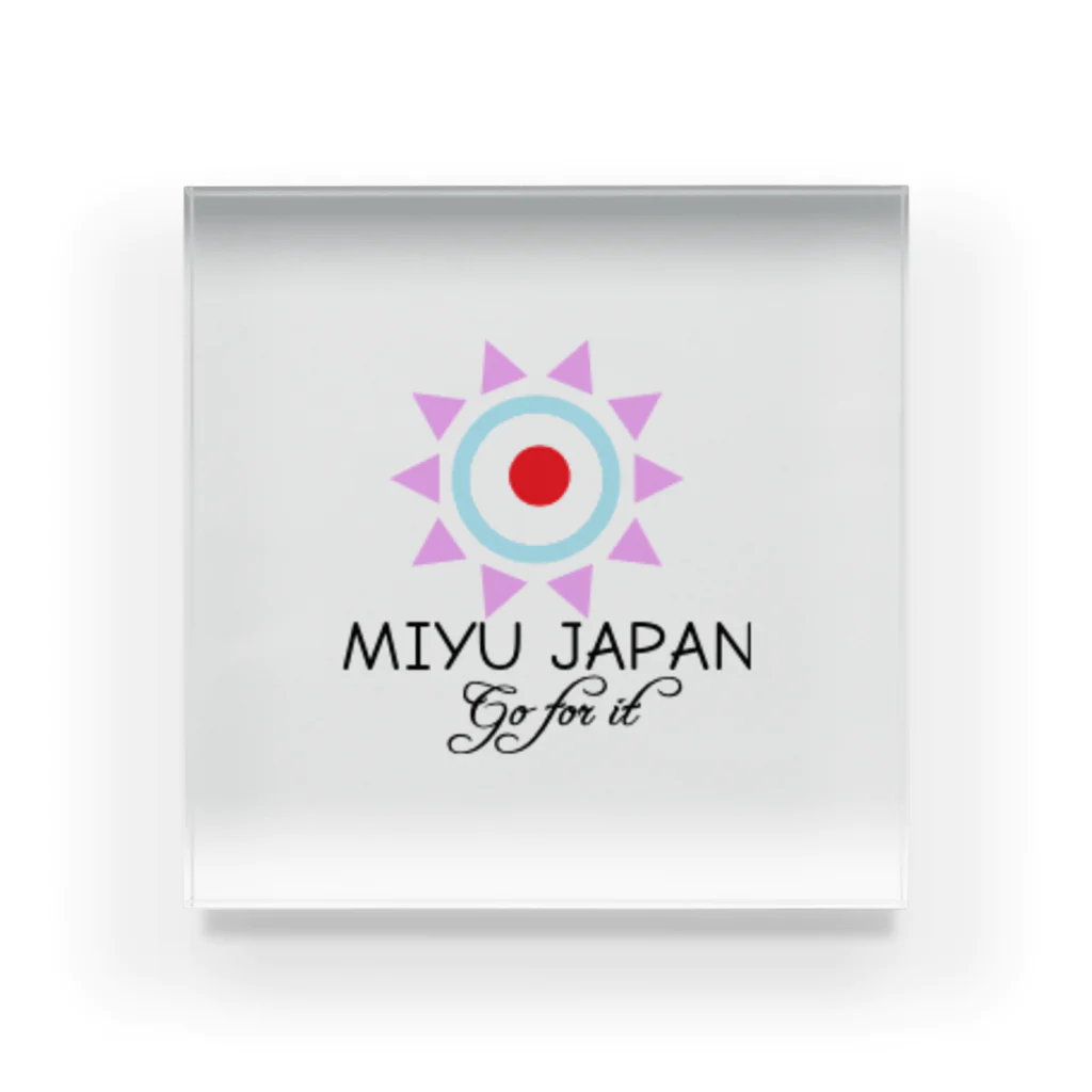 Miyu_japanのMIYU JAPAN 公式ロゴ アクリルブロック