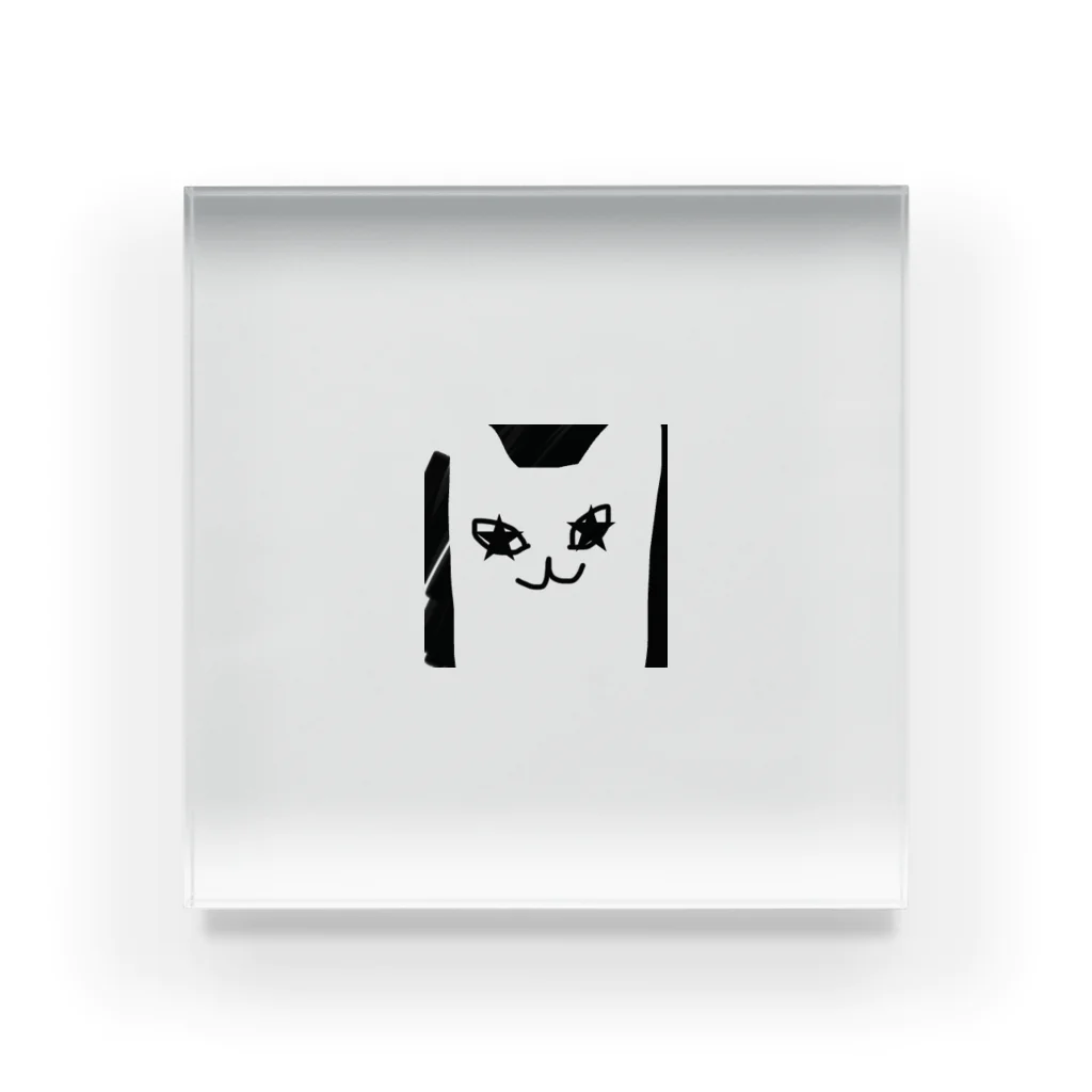 ★猫のお店のしろぬき★猫(ブラック) Acrylic Block