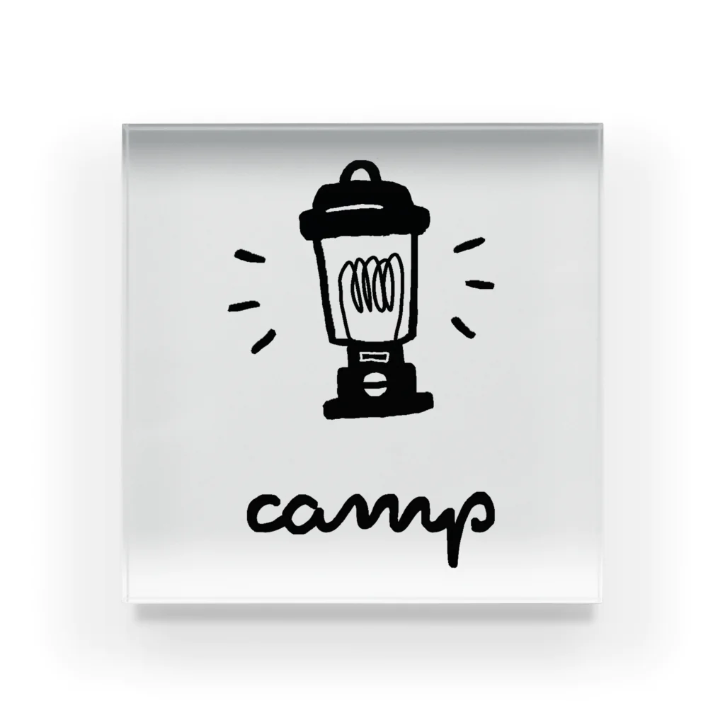 camp campのcamp camp -ランタン１- アクリルブロック
