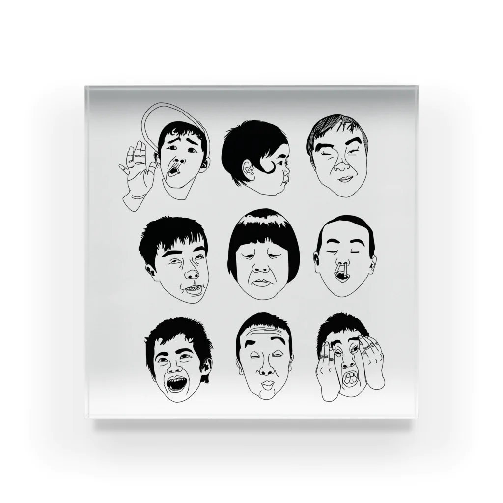 Drecome_DesignのFunny Face Acrylic Block