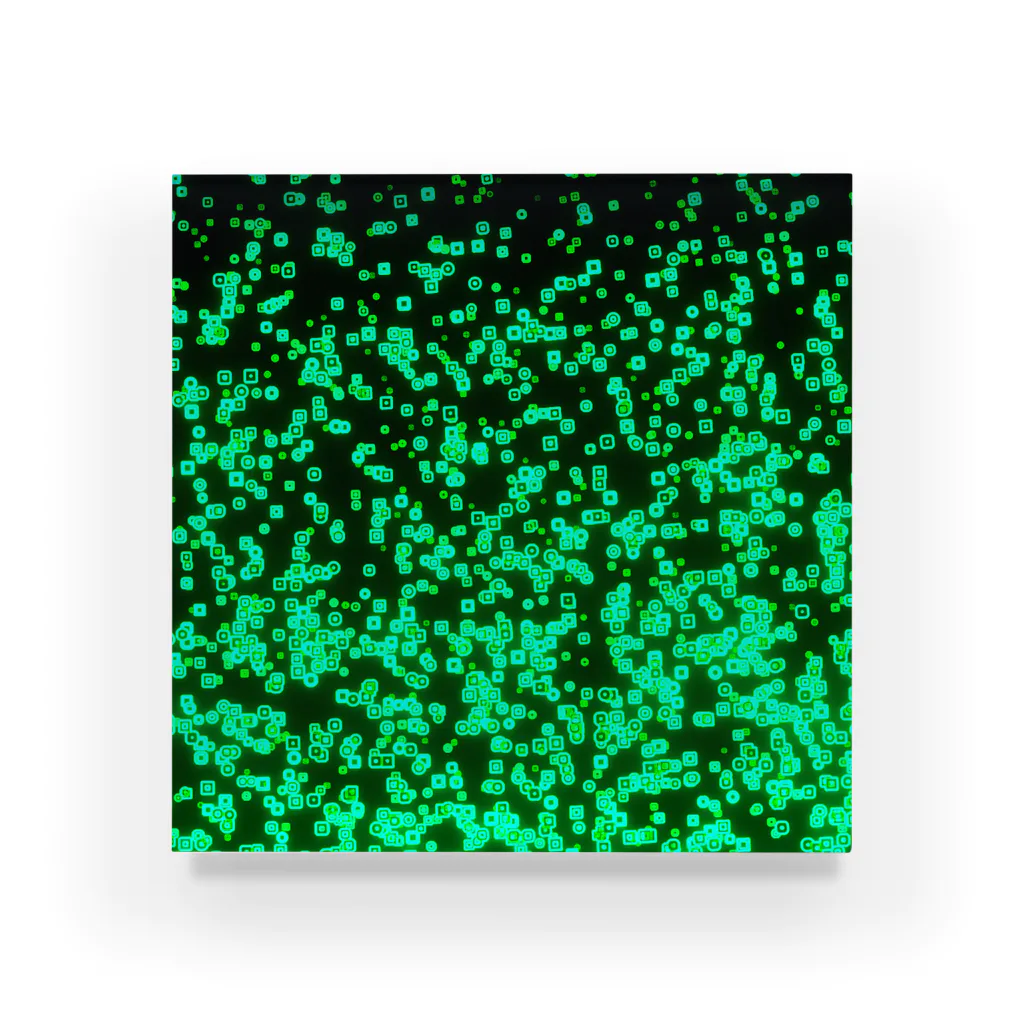 AAAA0X0の湧き上がるドット　緑　Ｔシャツ　手帳型スマホケース　マグカップ　タンブラー　グラス　ロンググラス　アクリルブロック　クリアファイル　クッション Acrylic Block