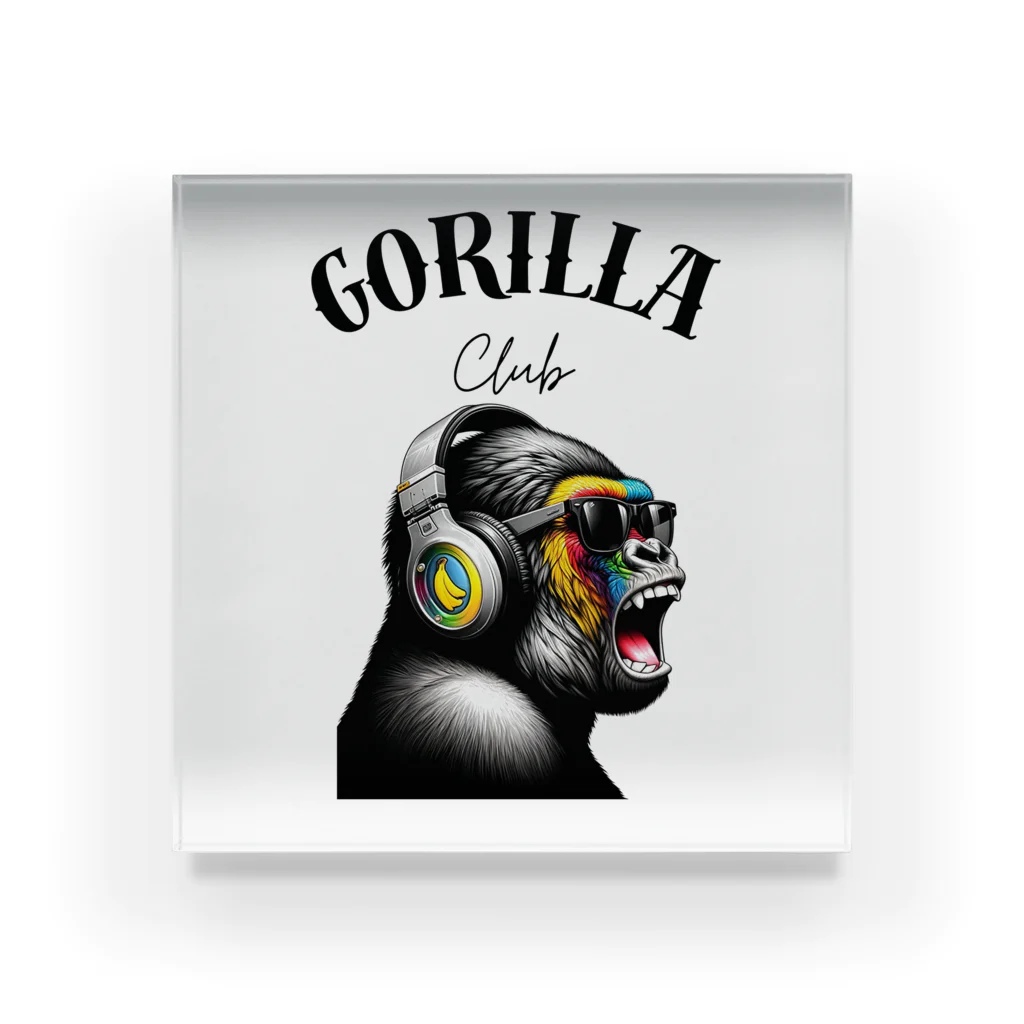 GORILLA_CLUBのノリノリゴリー アクリルブロック