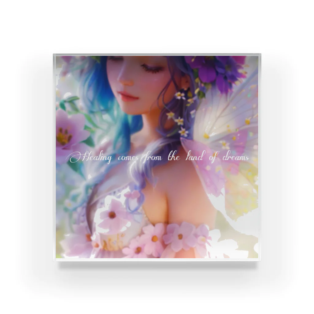 💖宇宙整体♪🌈♪こころからだチャンネル♪💖のHealing comes from the land of dreams. Acrylic Block