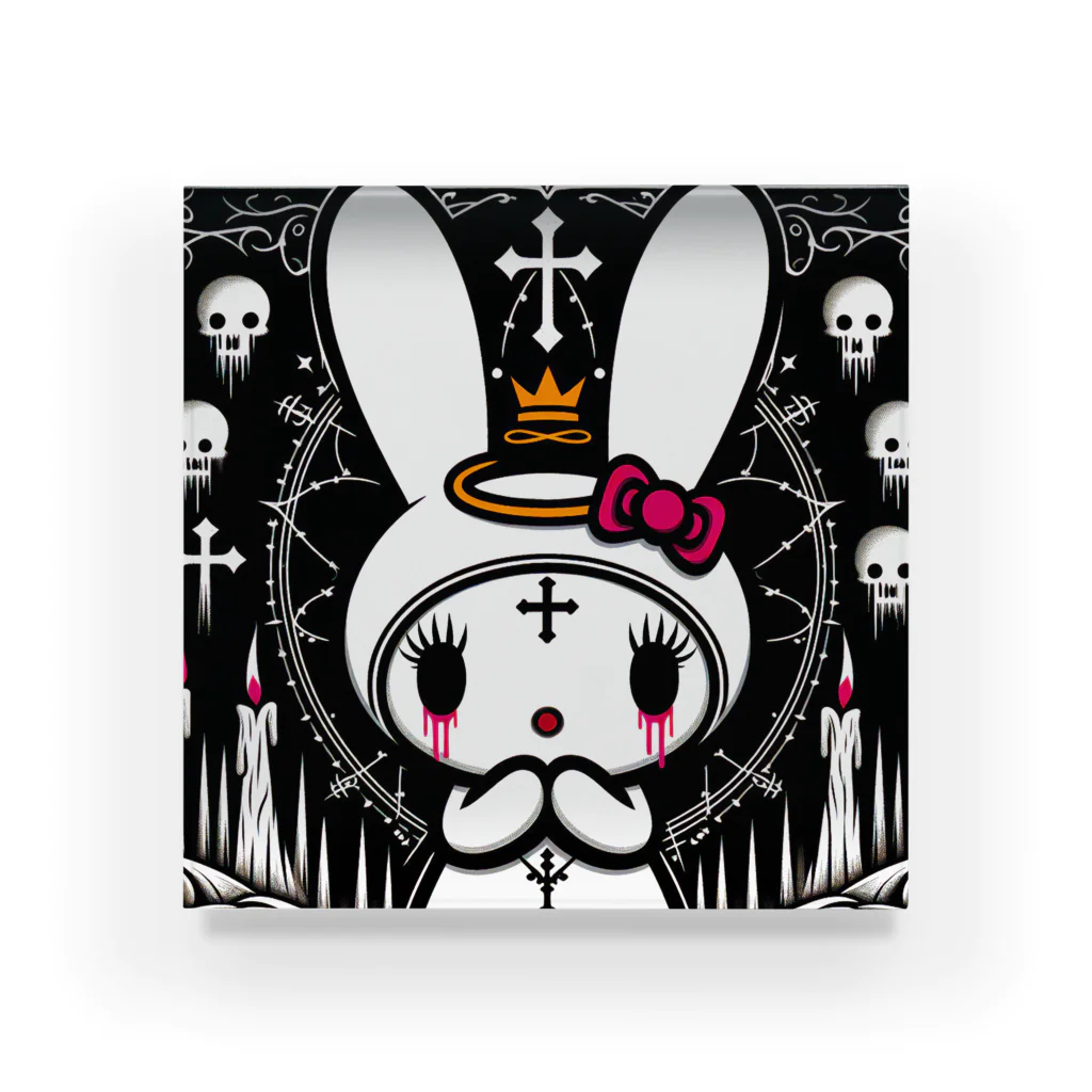 月夜まなのアート工房の🐰ゴスらび ♰祈望♰ Acrylic Block