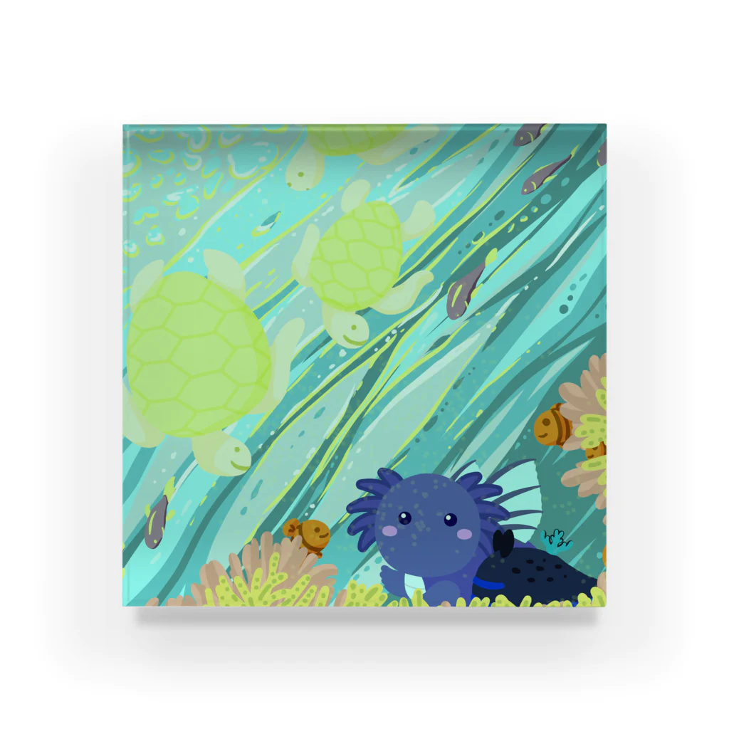 ariariartのBlue submarine【コラボ作品】 Acrylic Block