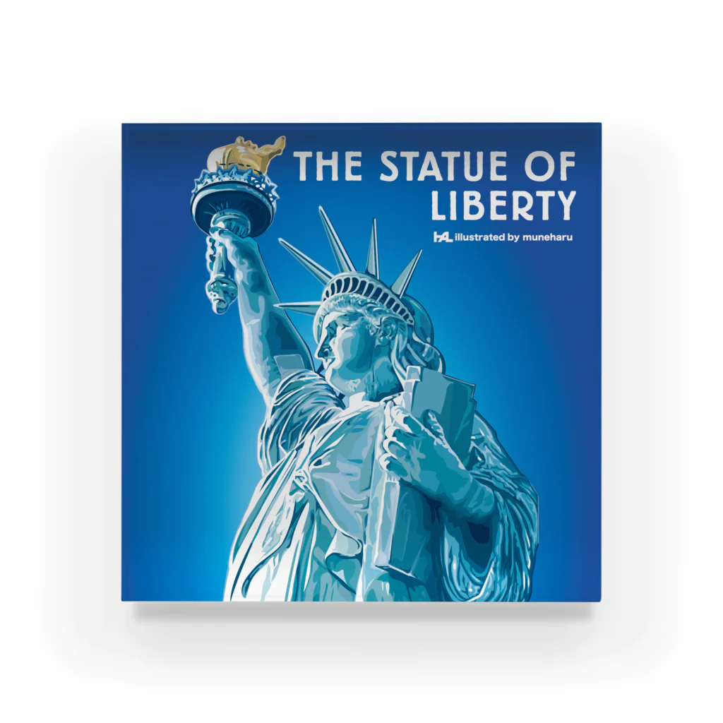 illustrator_HaLのTHE STATUE OF LIBERTY Acrylic Block