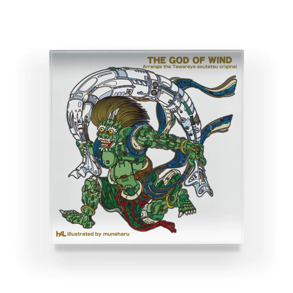 illustrator_HaLのTHE GOD OF WIND Acrylic Block