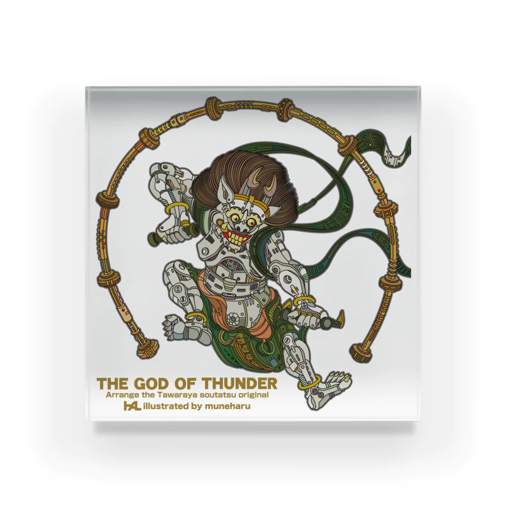 illustrator_HaLのTHE GOD OF THUNDER Acrylic Block