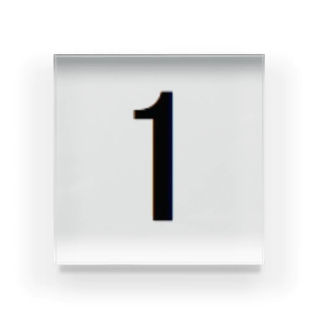 アメリカンベース の背番号　1 アクリルブロック