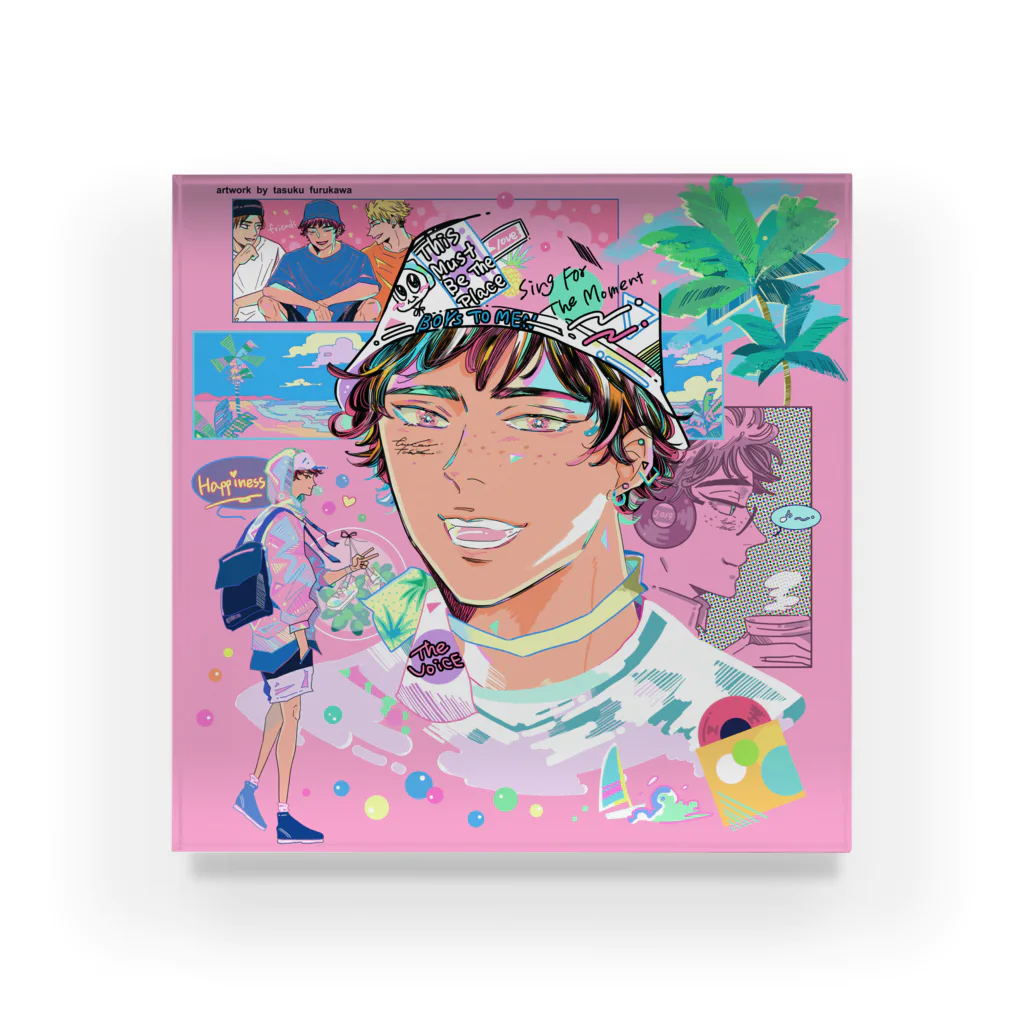 フルカワタスクのsmile🌴 Acrylic Block