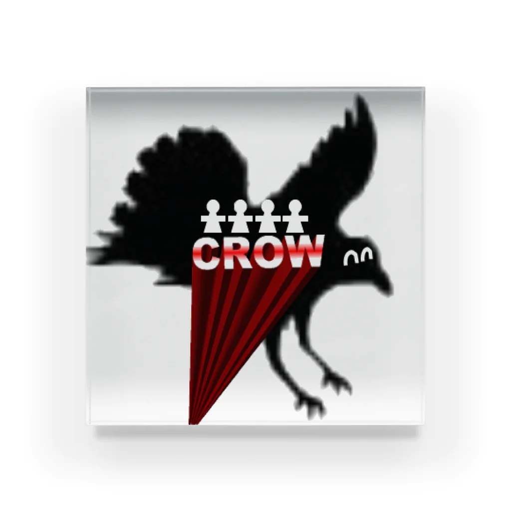 地方創聖ジャスティオージの秘密結社ＣＲＯＷ(クロウ)生活雑貨 アクリルブロック