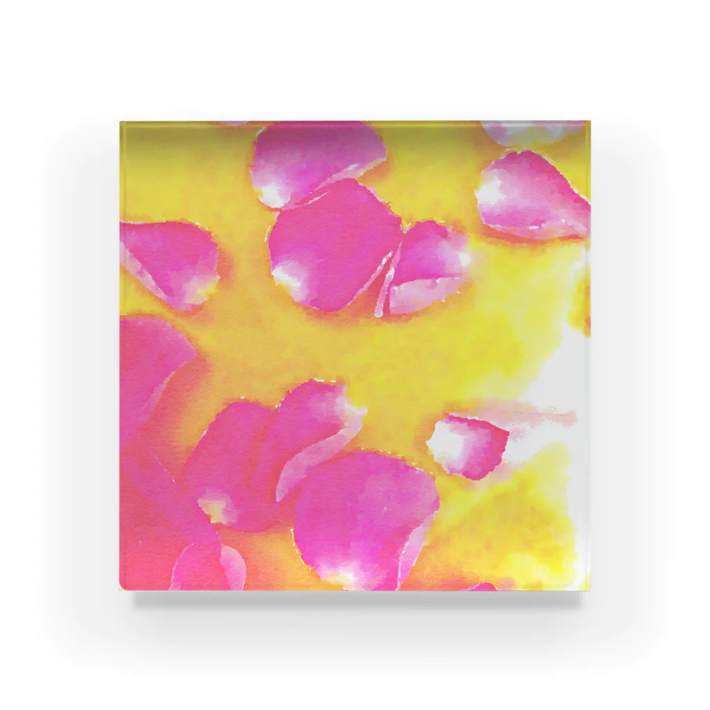 yunyunlivvyの花弁 Acrylic Block