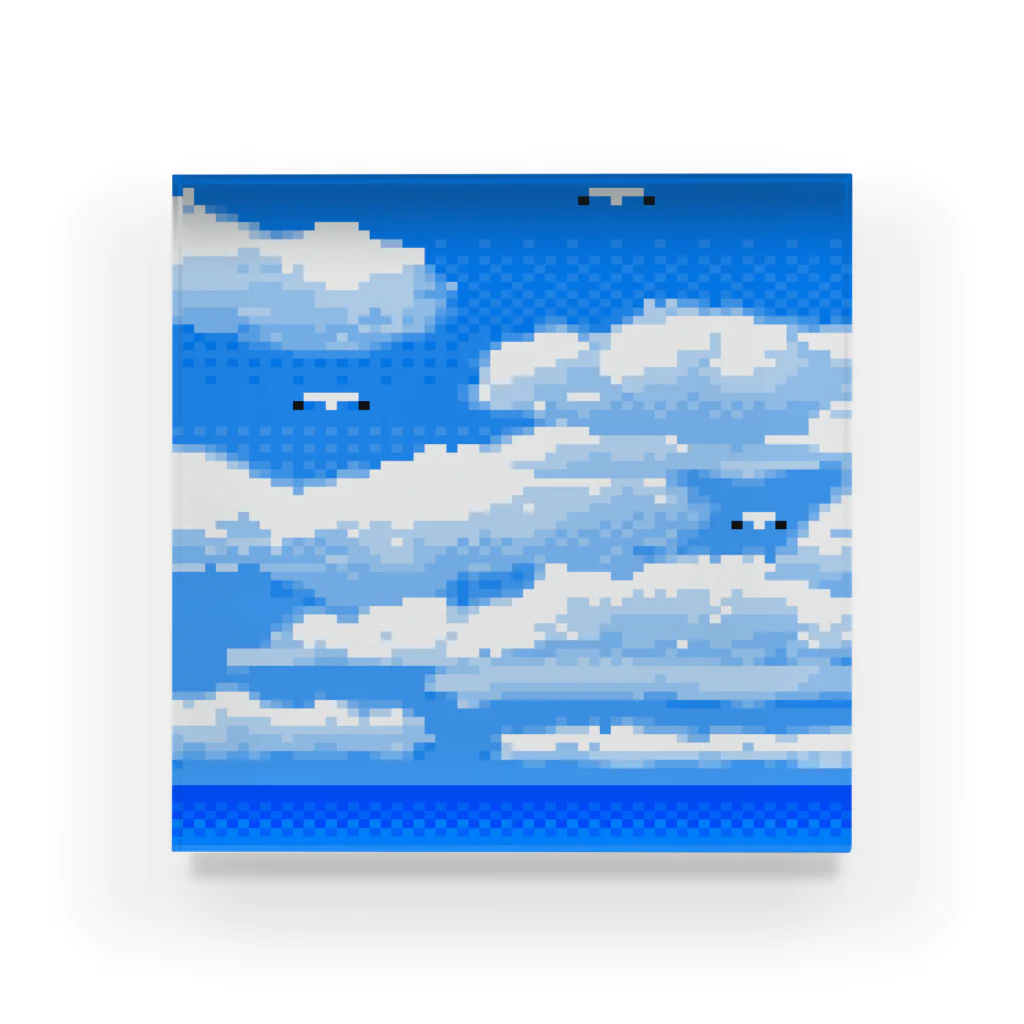 夏のどんぶり(ドンブリ)　ブラザーズ【ドンブラ】の海と空 Acrylic Block