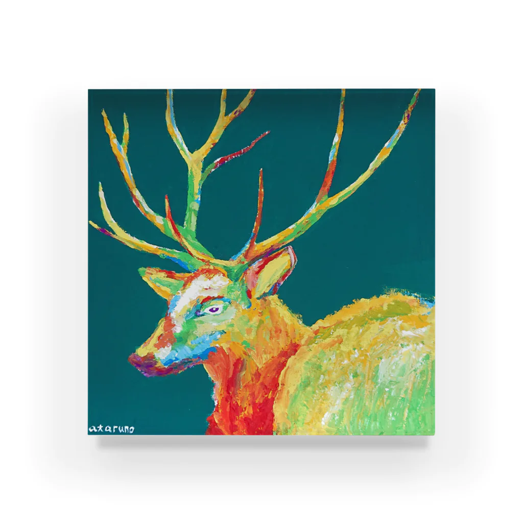 ataruno artのDeer 鹿 Acrylic Block