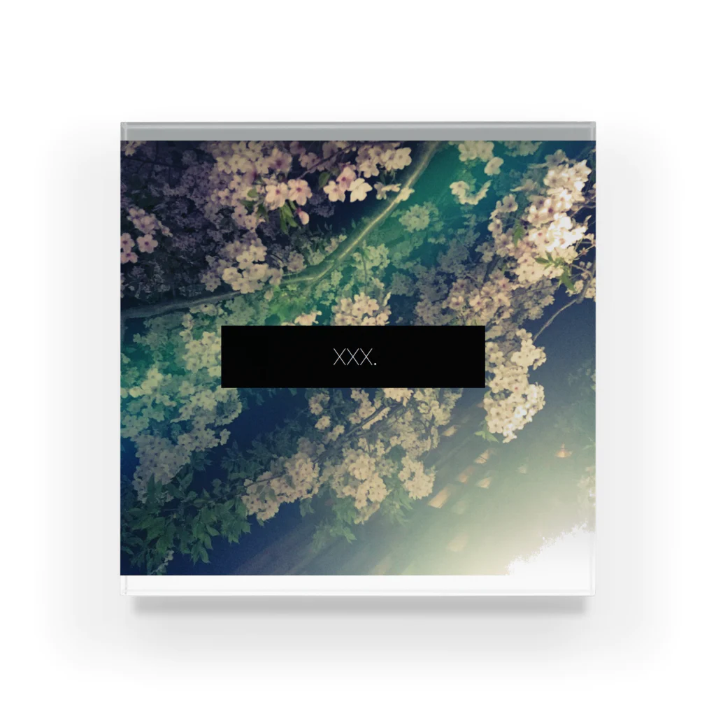 xxx。のxxx.midnight flower Acrylic Block