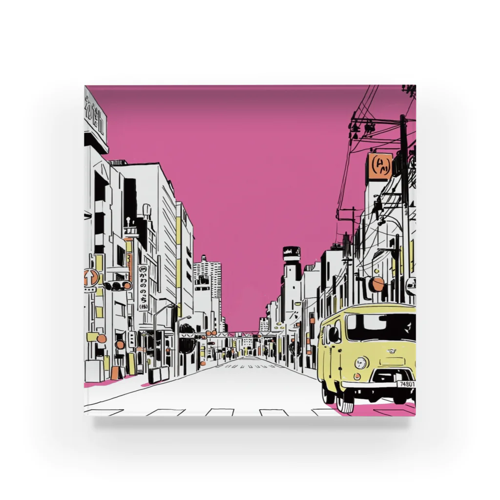 かわののっちのお店のAM｜PM夕焼け Acrylic Block