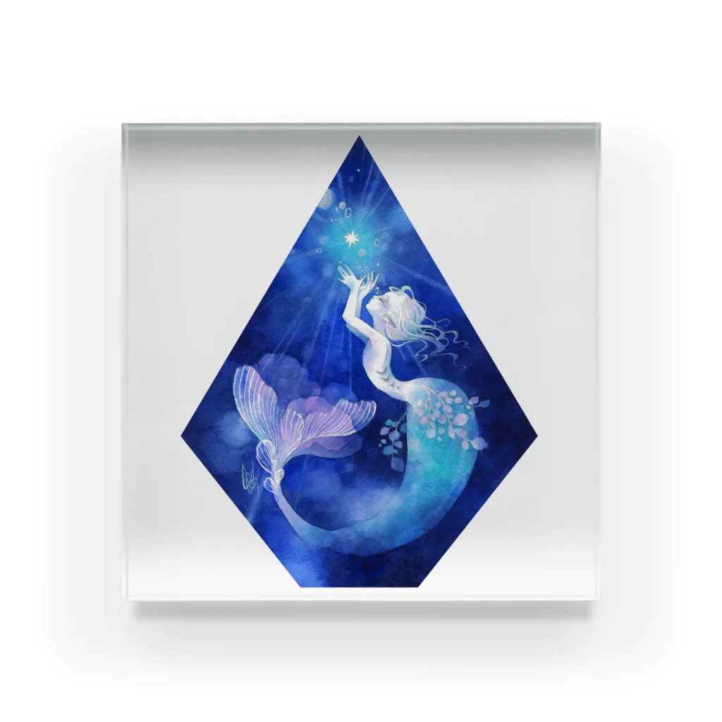 Hidzuki Kaoruの「水棲の魔女の祝福」の結晶 アクリルブロック