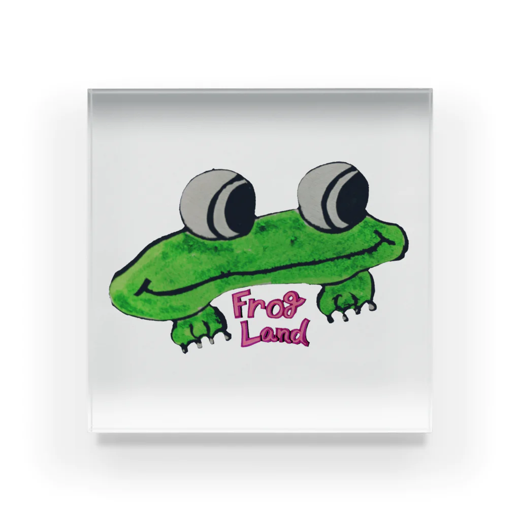 ChikoFactoryのFrogLand Acrylic Block