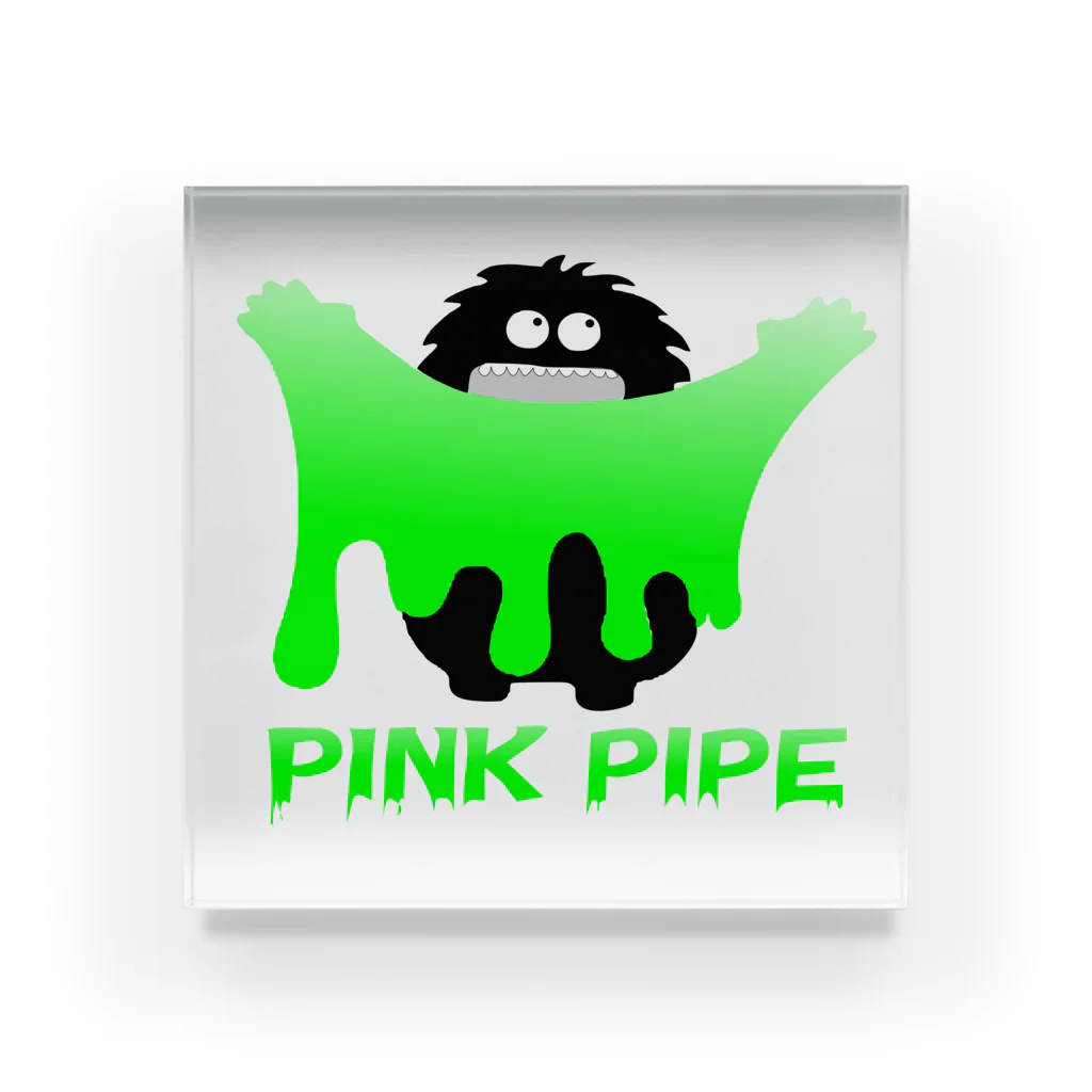 PinkPipeのPINK PIPEスライムモンスター緑 Acrylic Block