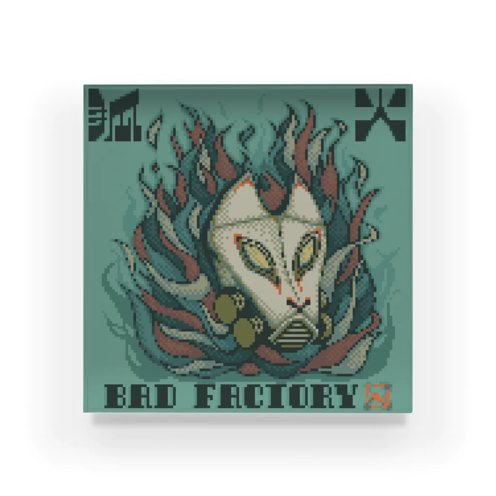 BAD FACTORYの狐火 アクリルブロック