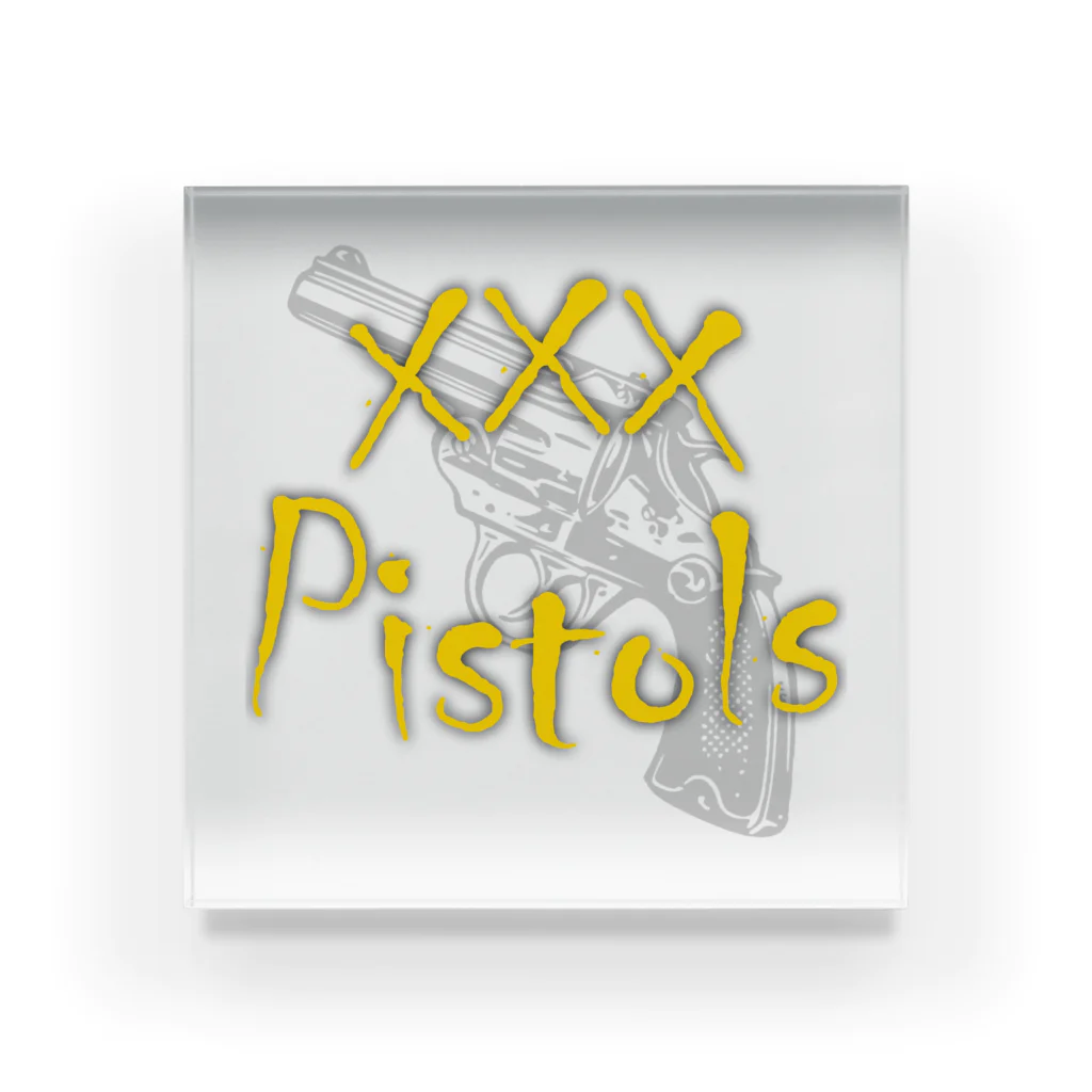 鐘真庵 SUZURI店のxxxPistols Acrylic Block