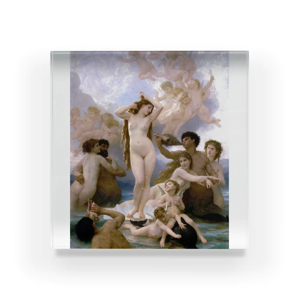Art Baseのヴィーナスの誕生 / ウィリアム・ブグロー(The Birth of Venus 1879) Acrylic Block