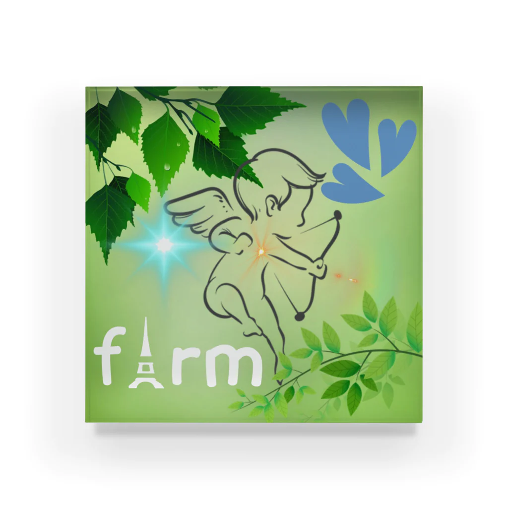 j&yGROWshopのfarm　エンゼルちゃん アクリルブロック