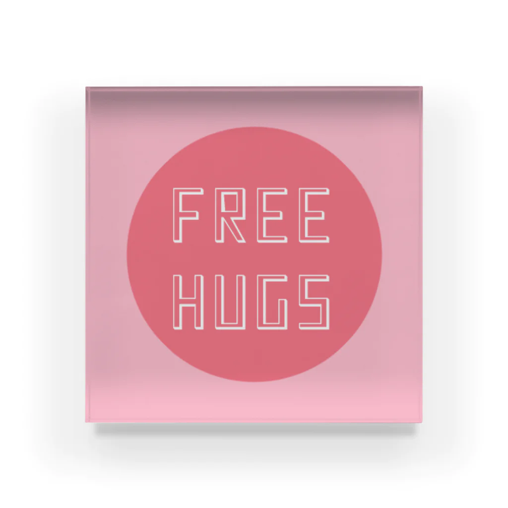 吉田屋のFREE HUGS(フリーハグ)【サークル】 アクリルブロック