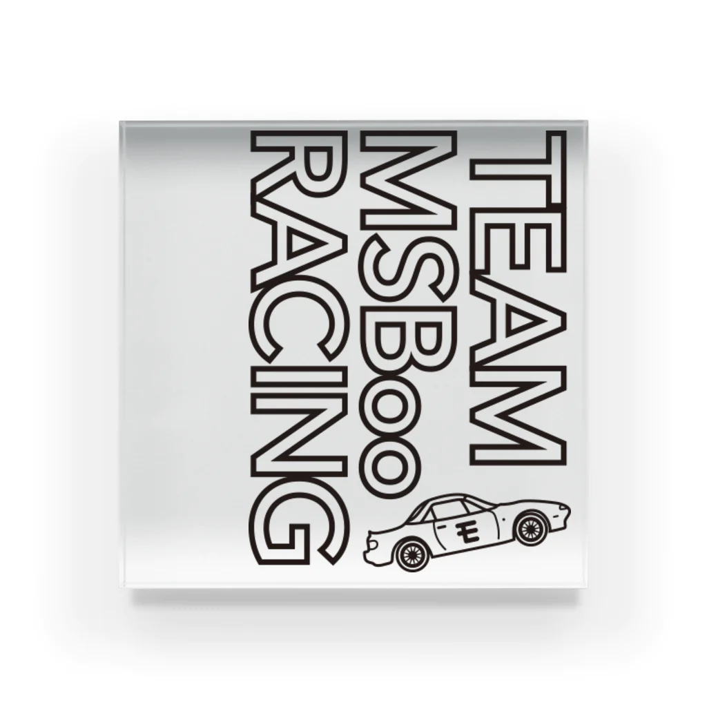 あるルートのTEAM モタスポ部 RACING アクリルブロック