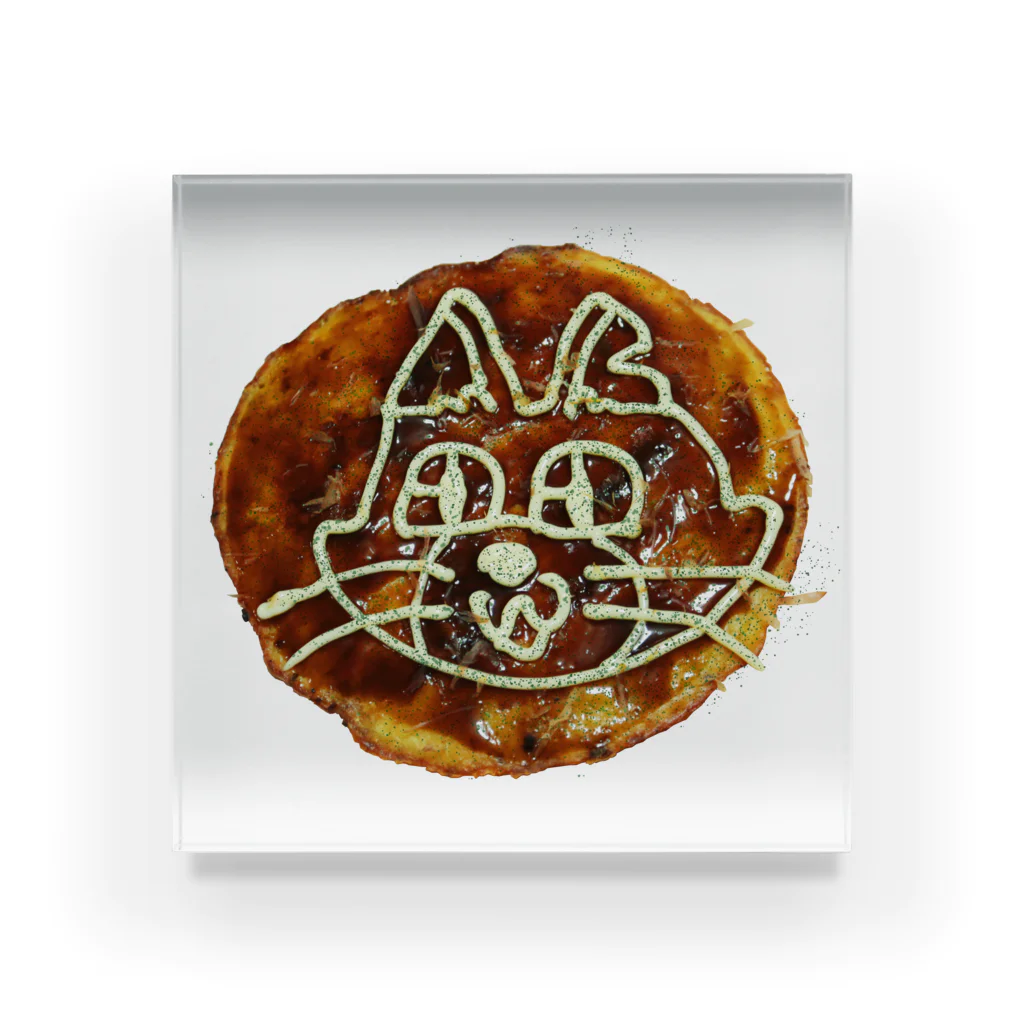 キャットＣのこうじょうけんがくのお好み焼きキャットCニャ！ Acrylic Block