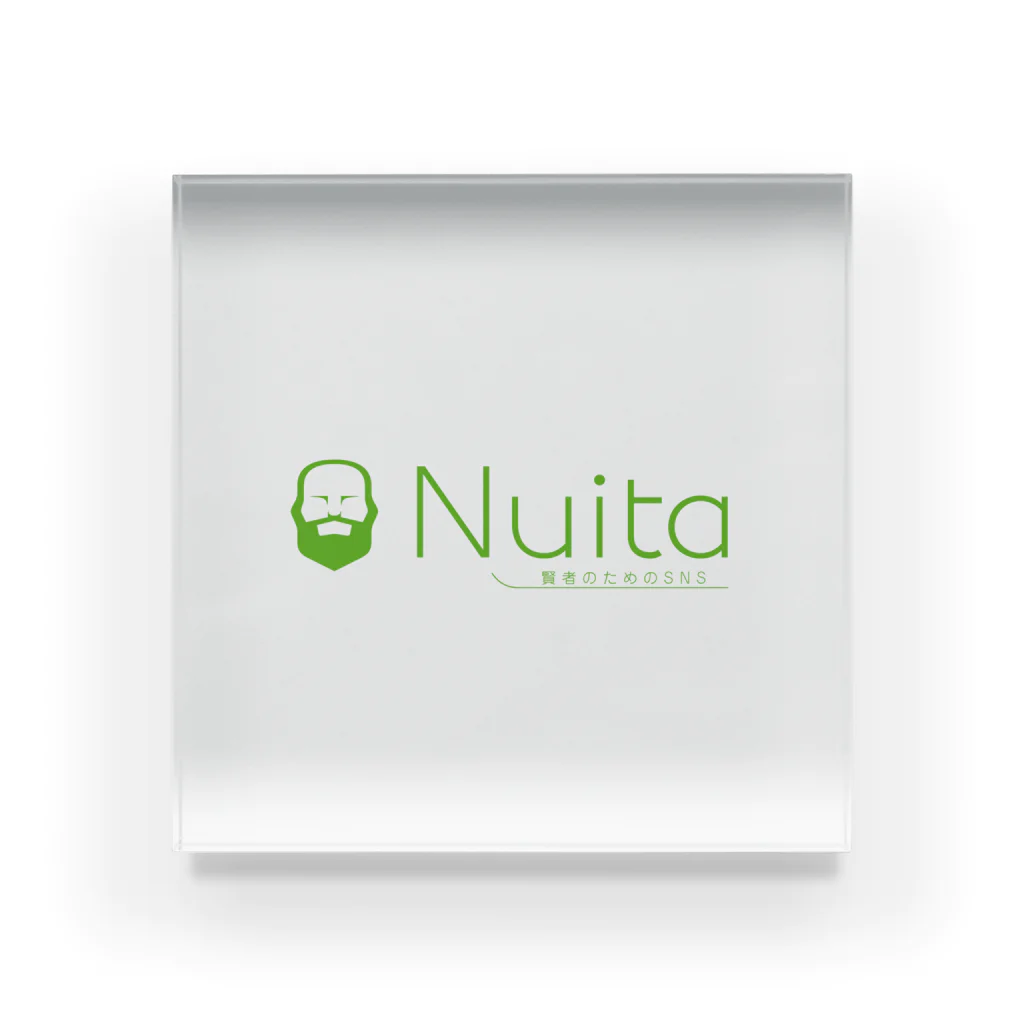 Nuitaのnuita.net(緑) アクリルブロック