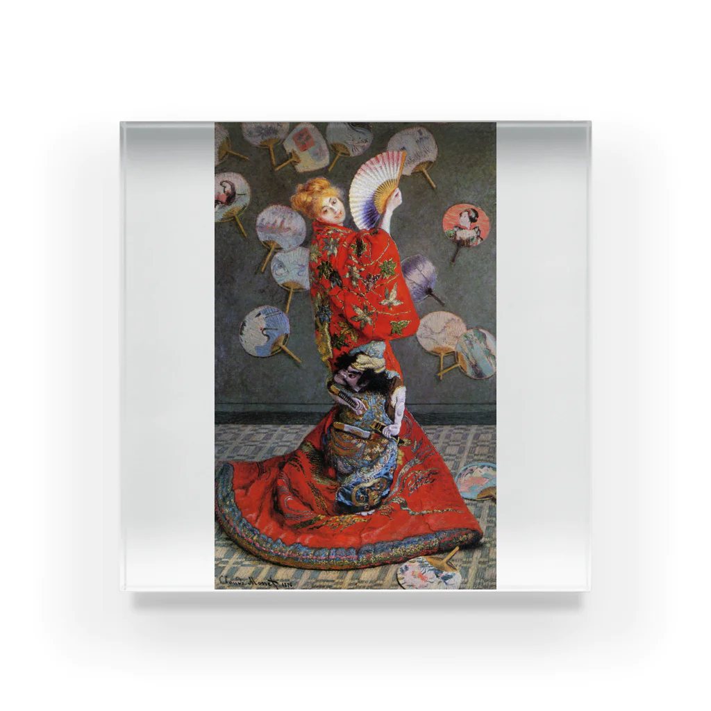 Art Baseのクロード・モネ / 1879 / Japan's (Camille Monet in Japanese Costume) /  Claude Monet 아크릴 블럭