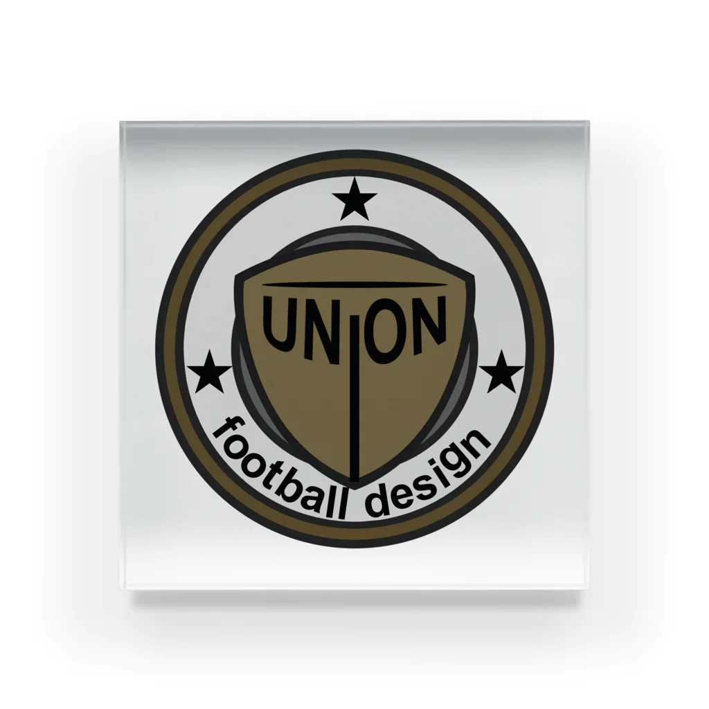 ユニオンフットボールデザインのUNION FOOTBALL DESIGN アクリルブロック