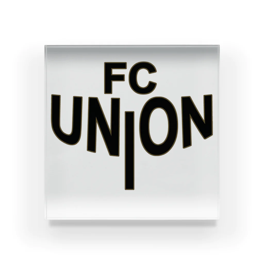 ユニオンフットボールデザインのFC UNION アクリルブロック