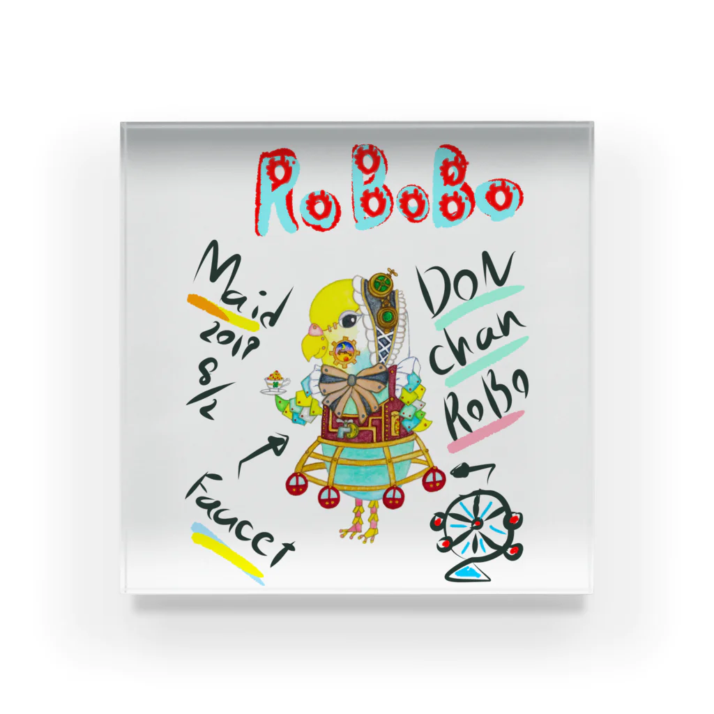 ねこぜや のROBOBO🤖「どんちゃんロボ」 Acrylic Block