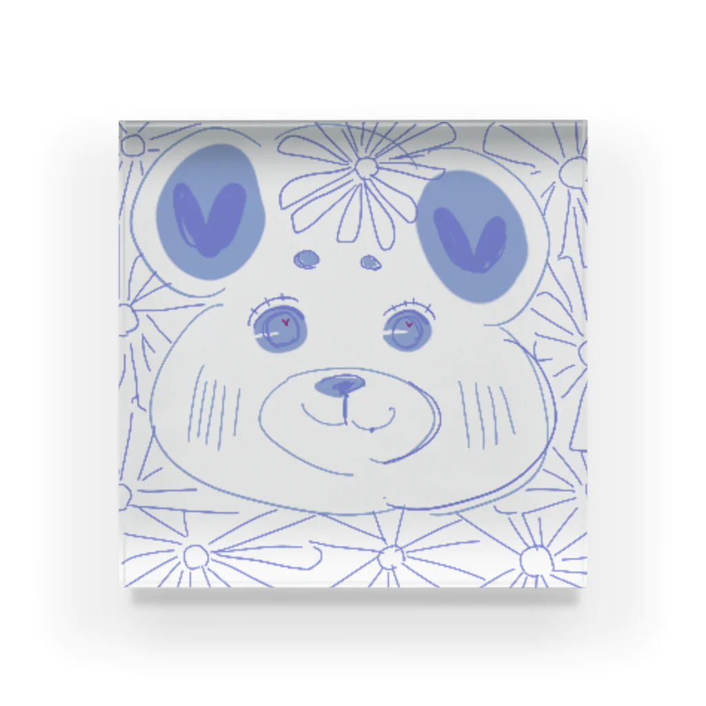 くまさんしょっぷ🐻のはなくま Acrylic Block