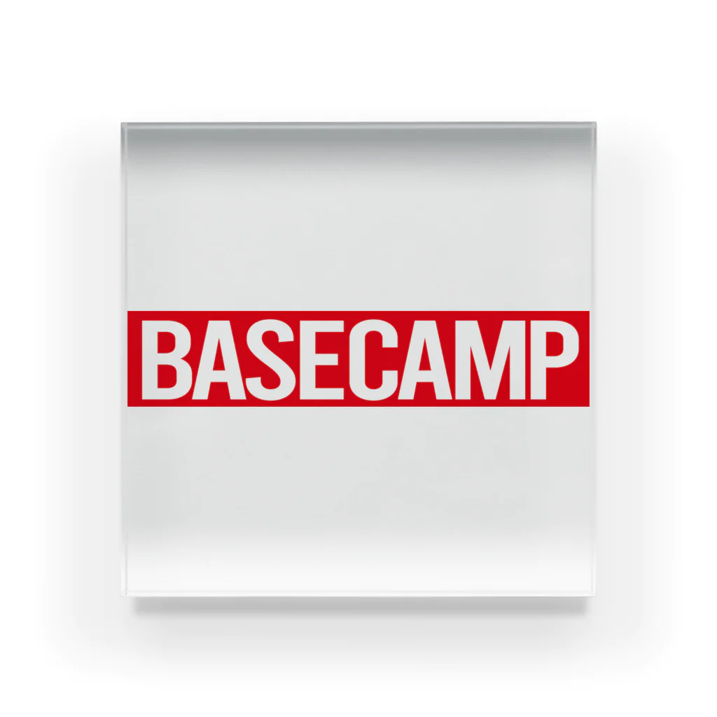 BASE-CAMPのBASE CAMP RED アクリルブロック