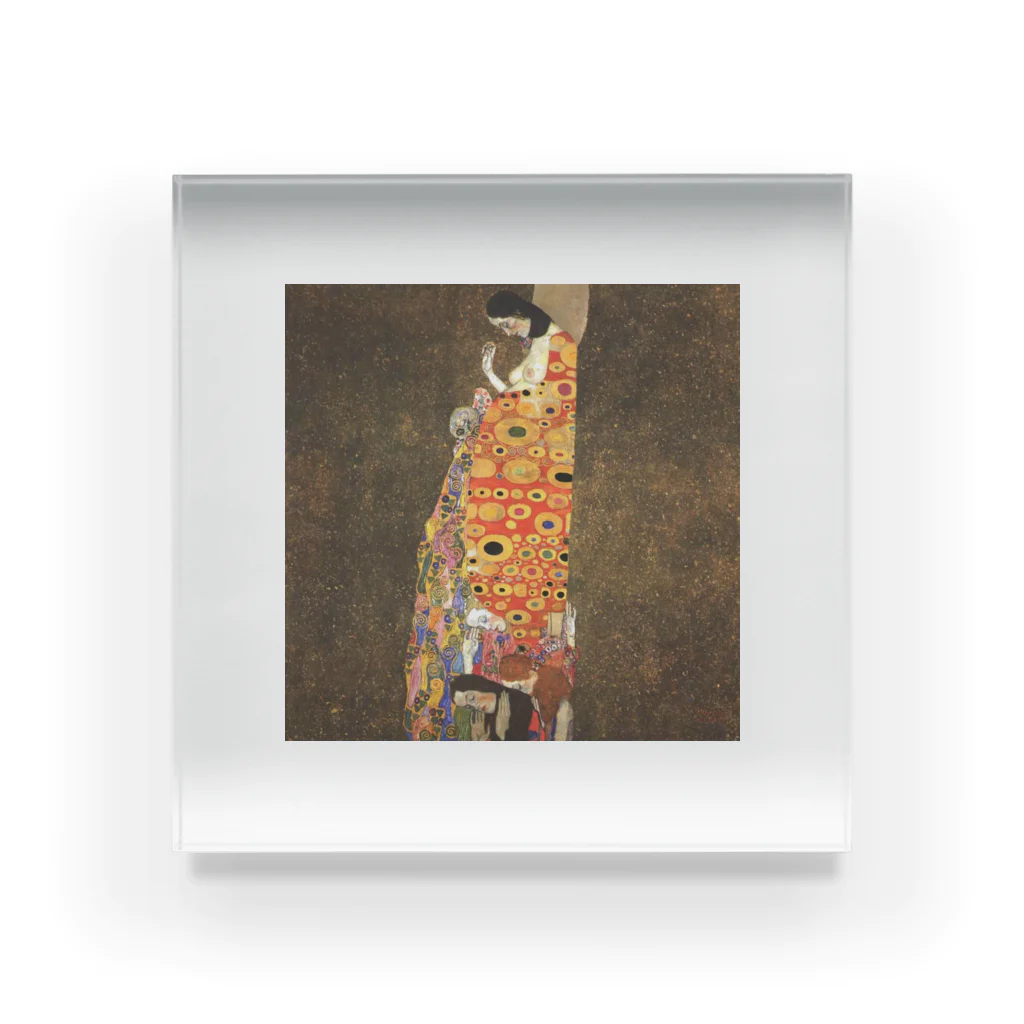 Art Baseのグスタフ・クリムト / 1908 / Hope II / Gustav Klimt Acrylic Block