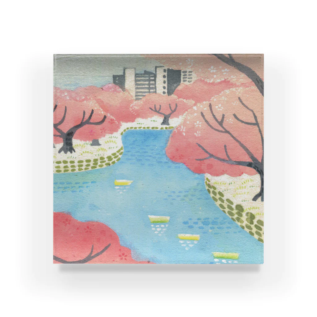 morohoshi tomokoの神田川 Acrylic Block