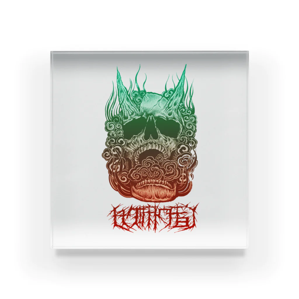 ichigeki_tokyo  (一撃東京)の鬼  Demon skull Acrylic Block