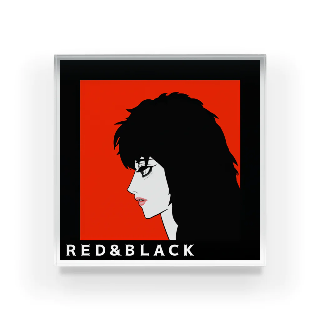 超みちるのRED＆BLACK Acrylic Block