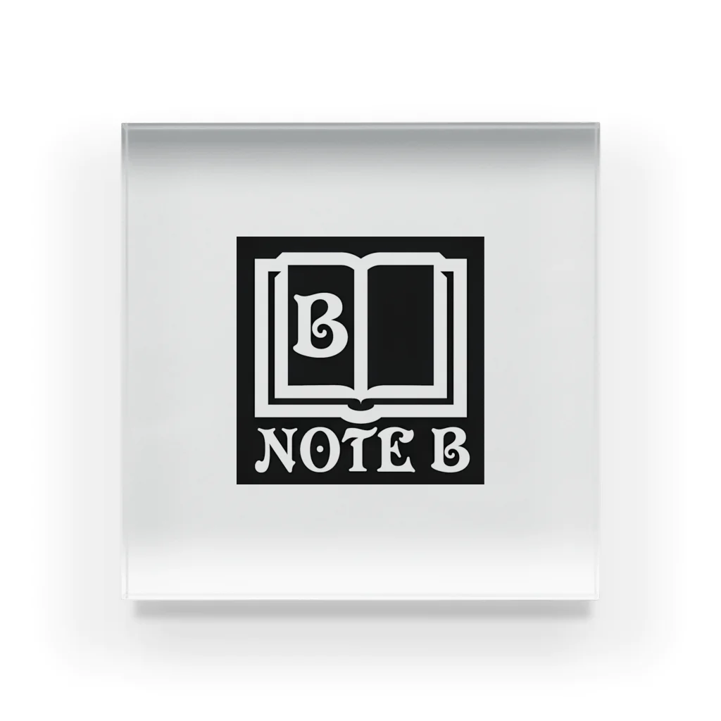 NOTE Bのblack logo アクリルブロック