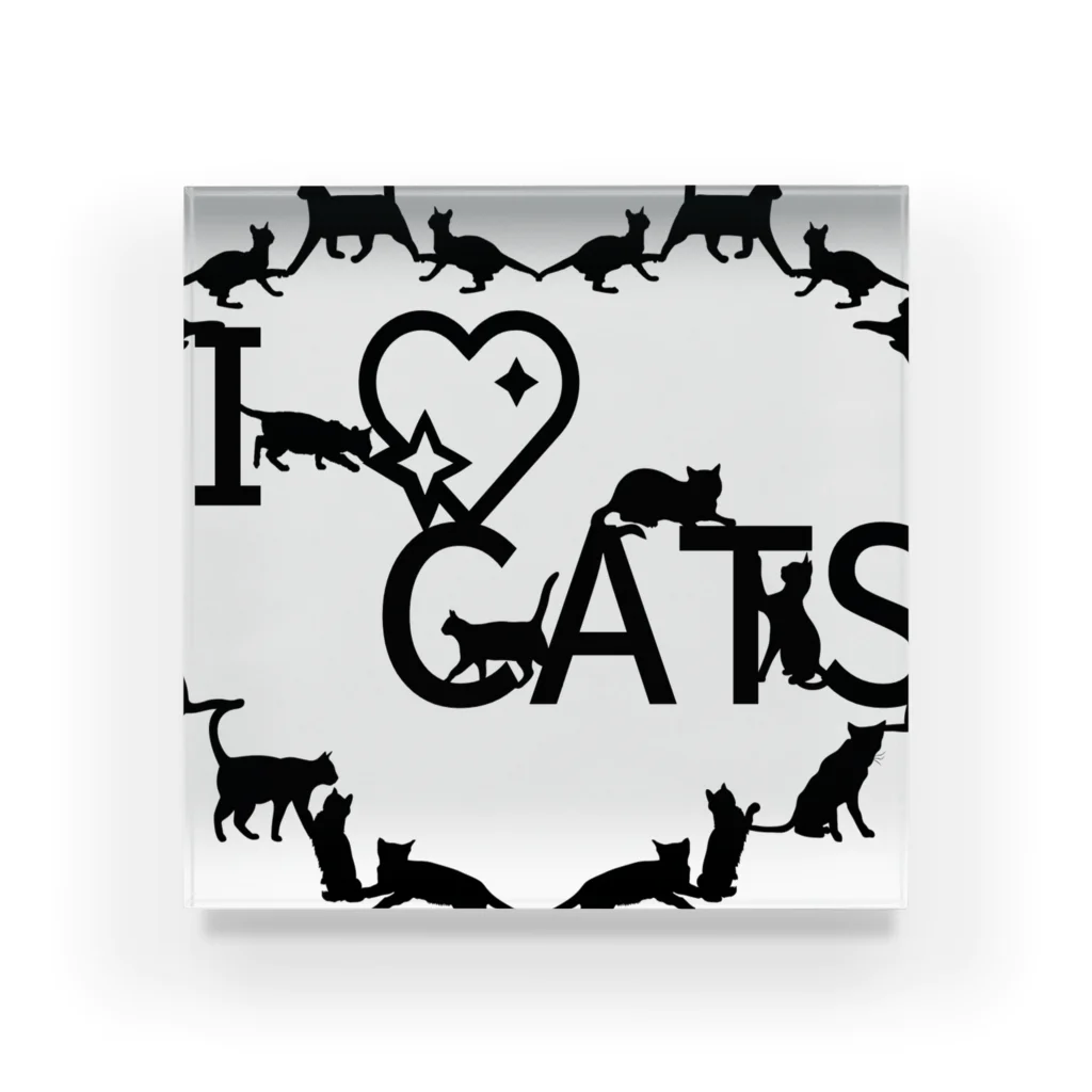 乃舞のI ♡ CATS Acrylic Block