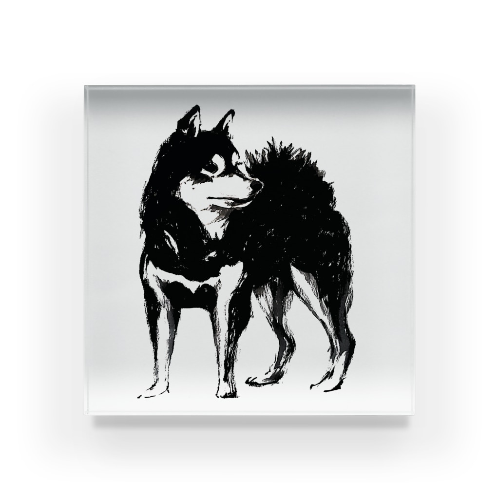 墨絵犬 シシカバぐっず Sisikaba のアクリルブロック通販 Suzuri スズリ 墨絵犬 シシカバぐっず Sisikaba のアクリルブロック通販 Suzuri スズリ
